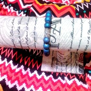 A blue pural bracelet